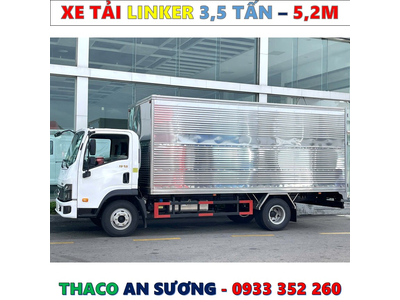 XE TẢI THACO LINKER 3,49 TẤN THÙNG KÍN 5,2 MÉT MỚI NHẤT
