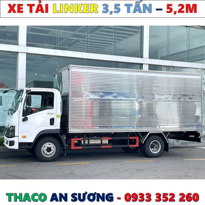 XE TẢI THACO LINKER 3,49 TẤN THÙNG KÍN 5,2 MÉT MỚI NHẤT