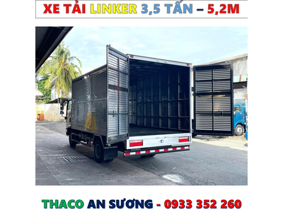 XE TẢI THACO LINKER 3,49 TẤN THÙNG KÍN 5,2 MÉT MỚI NHẤT
