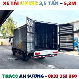 XE TẢI THACO LINKER 3,49 TẤN THÙNG KÍN 5,2 MÉT MỚI NHẤT