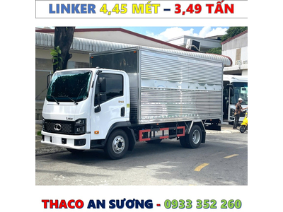 XE TẢI THACO LINKER 3,49 TẤN THÙNG KÍN 4,45 MÉT MỚI NHẤT