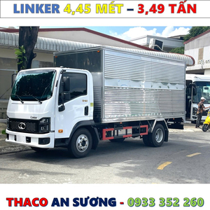 XE TẢI THACO LINKER 3,49 TẤN THÙNG KÍN 4,45 MÉT MỚI NHẤT