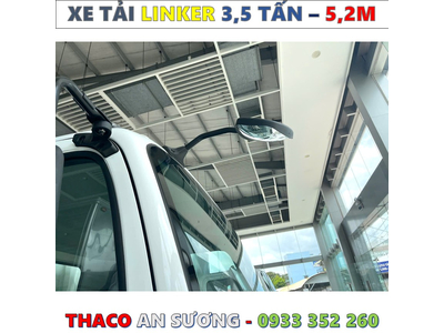 XE TẢI THACO LINKER 3,49 TẤN THÙNG BẠT 5,2 MÉT MỚI NHẤT