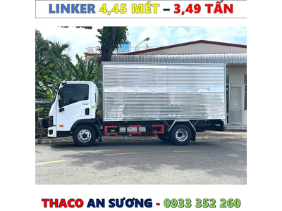 XE TẢI THACO LINKER 3,49 TẤN THÙNG KÍN 4,45 MÉT MỚI NHẤT