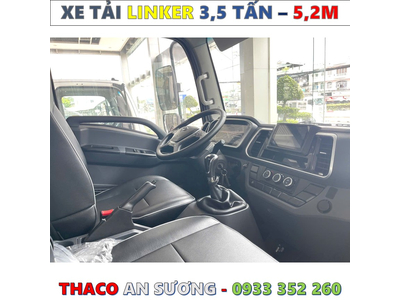 XE TẢI THACO LINKER 3,49 TẤN THÙNG BẠT 5,2 MÉT MỚI NHẤT