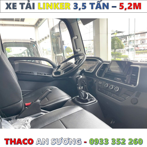 XE TẢI THACO LINKER 3,49 TẤN THÙNG BẠT 5,2 MÉT MỚI NHẤT