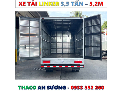 XE TẢI THACO LINKER 3,49 TẤN THÙNG KÍN 5,2 MÉT MỚI NHẤT