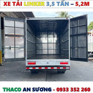 XE TẢI THACO LINKER 3,49 TẤN THÙNG KÍN 5,2 MÉT MỚI NHẤT