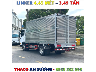 XE TẢI THACO LINKER 3,49 TẤN THÙNG KÍN 4,45 MÉT MỚI NHẤT