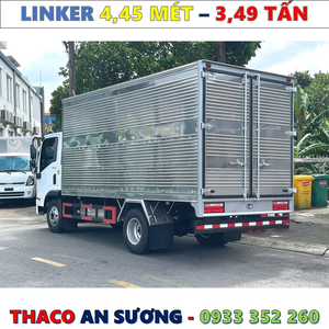 XE TẢI THACO LINKER 3,49 TẤN THÙNG KÍN 4,45 MÉT MỚI NHẤT