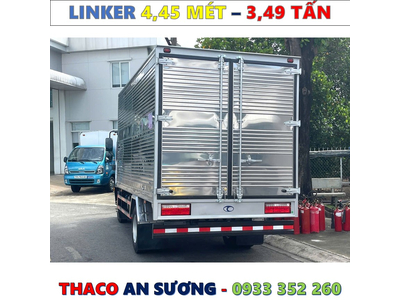 XE TẢI THACO LINKER 3,49 TẤN THÙNG KÍN 4,45 MÉT MỚI NHẤT