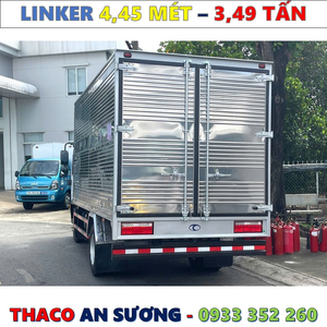 XE TẢI THACO LINKER 3,49 TẤN THÙNG KÍN 4,45 MÉT MỚI NHẤT