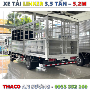 XE TẢI THACO LINKER 3,49 TẤN THÙNG BẠT 5,2 MÉT MỚI NHẤT