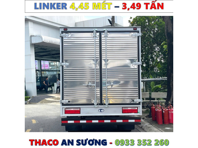 XE TẢI THACO LINKER 3,49 TẤN THÙNG KÍN 4,45 MÉT MỚI NHẤT