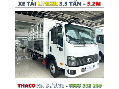 XE TẢI THACO LINKER 3,49 TẤN THÙNG BẠT 5,2 MÉT MỚI NHẤT