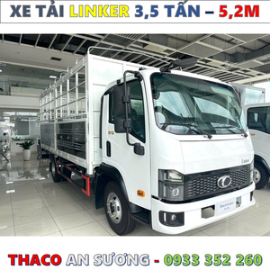 XE TẢI THACO LINKER 3,49 TẤN THÙNG BẠT 5,2 MÉT MỚI NHẤT