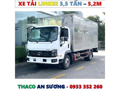XE TẢI THACO LINKER 3,49 TẤN THÙNG KÍN 5,2 MÉT MỚI NHẤT