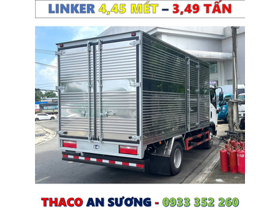 XE TẢI THACO LINKER 3,49 TẤN THÙNG KÍN 4,45 MÉT MỚI NHẤT