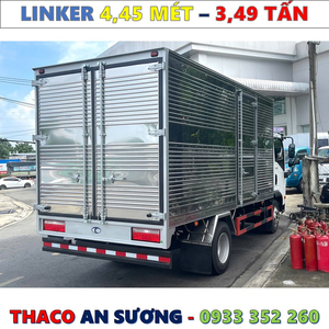 XE TẢI THACO LINKER 3,49 TẤN THÙNG KÍN 4,45 MÉT MỚI NHẤT