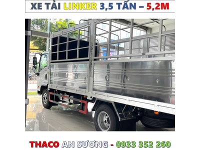 XE TẢI THACO LINKER 3,49 TẤN THÙNG BẠT 5,2 MÉT MỚI NHẤT