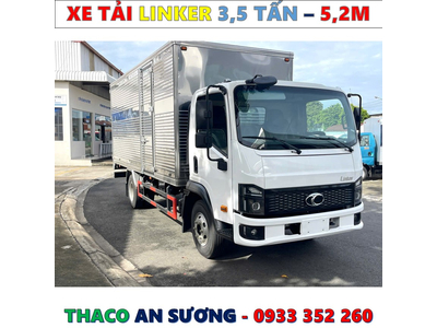 XE TẢI THACO LINKER 3,49 TẤN THÙNG KÍN 5,2 MÉT MỚI NHẤT
