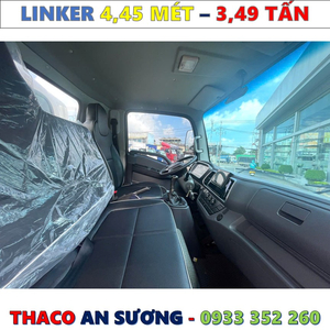 XE TẢI THACO LINKER 3,49 TẤN THÙNG KÍN 4,45 MÉT MỚI NHẤT