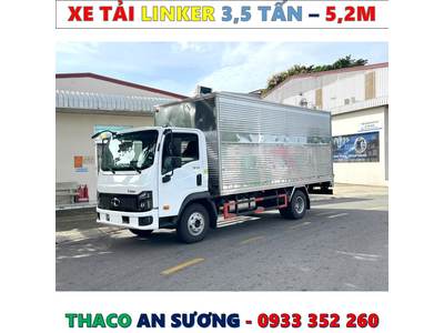 XE TẢI THACO LINKER 3,49 TẤN THÙNG KÍN 5,2 MÉT MỚI NHẤT