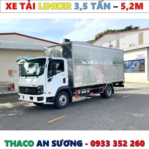 XE TẢI THACO LINKER 3,49 TẤN THÙNG KÍN 5,2 MÉT MỚI NHẤT