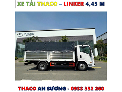 XE TẢI THACO LINKER 1,9 TẤN THÙNG BẠT 4,45 MÉT MỚI NHẤT