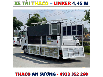 XE TẢI THACO LINKER 1,9 TẤN THÙNG BẠT 4,45 MÉT MỚI NHẤT