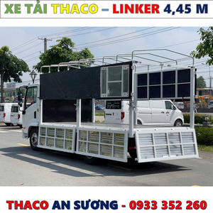 XE TẢI THACO LINKER 1,9 TẤN THÙNG BẠT 4,45 MÉT MỚI NHẤT