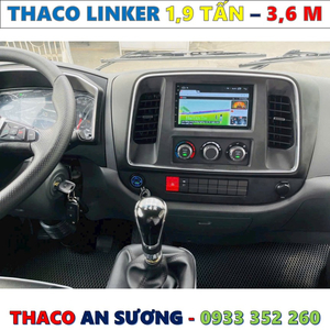 XE TẢI THACO LINKER 1,9 TẤN THÙNG KÍN 3,6 MÉT MỚI NHẤT
