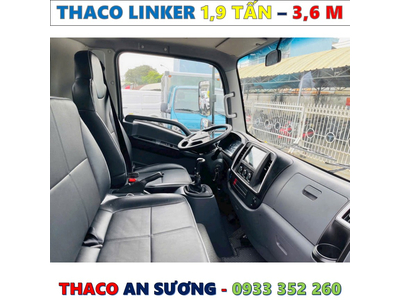 XE TẢI THACO LINKER 1,9 TẤN THÙNG KÍN 3,6 MÉT MỚI NHẤT