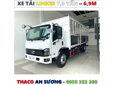 XE TẢI THACO LINKER 7,5 TẤN THÙNG BẠT 6,9 MÉT MỚI NHẤT