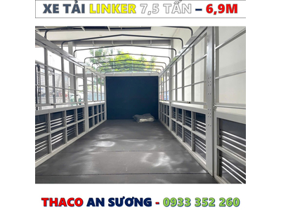 XE TẢI THACO LINKER 7,5 TẤN THÙNG BẠT 6,9 MÉT MỚI NHẤT