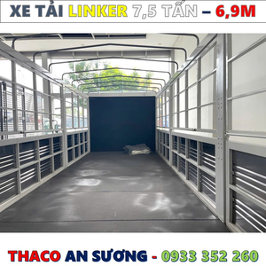 XE TẢI THACO LINKER 7,5 TẤN THÙNG BẠT 6,9 MÉT MỚI NHẤT