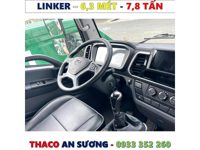 XE TẢI THACO LINKER 7,8 TẤN THÙNG KÍN 6,3 MÉT MỚI NHẤT