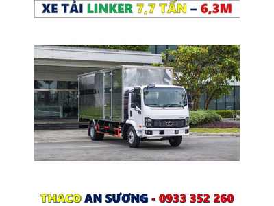 XE TẢI THACO LINKER 7,7 TẤN THÙNG BẠT 6,3 MÉT MỚI NHẤT