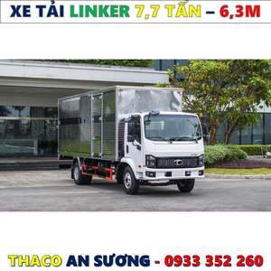 XE TẢI THACO LINKER 7,7 TẤN THÙNG BẠT 6,3 MÉT MỚI NHẤT