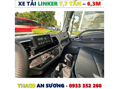 XE TẢI THACO LINKER 7,7 TẤN THÙNG BẠT 6,3 MÉT MỚI NHẤT
