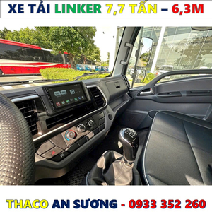 XE TẢI THACO LINKER 7,7 TẤN THÙNG BẠT 6,3 MÉT MỚI NHẤT