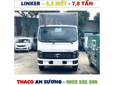 XE TẢI THACO LINKER 7,8 TẤN THÙNG KÍN 6,3 MÉT MỚI NHẤT