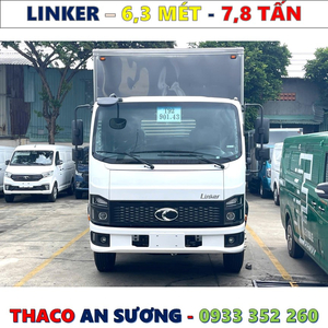 XE TẢI THACO LINKER 7,8 TẤN THÙNG KÍN 6,3 MÉT MỚI NHẤT