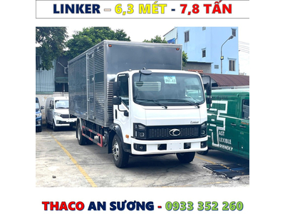 XE TẢI THACO LINKER 7,8 TẤN THÙNG KÍN 6,3 MÉT MỚI NHẤT