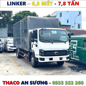 XE TẢI THACO LINKER 7,8 TẤN THÙNG KÍN 6,3 MÉT MỚI NHẤT