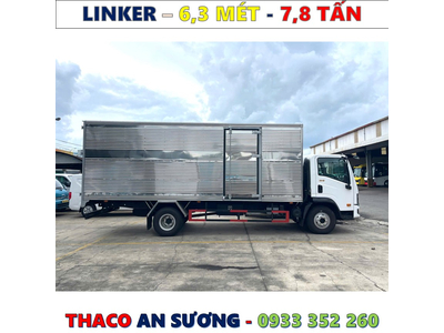XE TẢI THACO LINKER 7,8 TẤN THÙNG KÍN 6,3 MÉT MỚI NHẤT