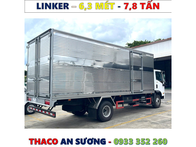 XE TẢI THACO LINKER 7,8 TẤN THÙNG KÍN 6,3 MÉT MỚI NHẤT