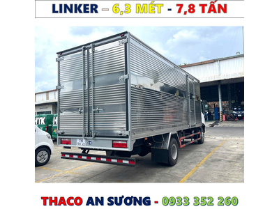 XE TẢI THACO LINKER 7,8 TẤN THÙNG KÍN 6,3 MÉT MỚI NHẤT