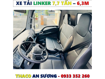 XE TẢI THACO LINKER 7,7 TẤN THÙNG BẠT 6,3 MÉT MỚI NHẤT