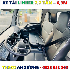 XE TẢI THACO LINKER 7,7 TẤN THÙNG BẠT 6,3 MÉT MỚI NHẤT